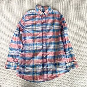 Vineyard Vines Pink and Blue smith point Plaid Button Down Shirt size Small